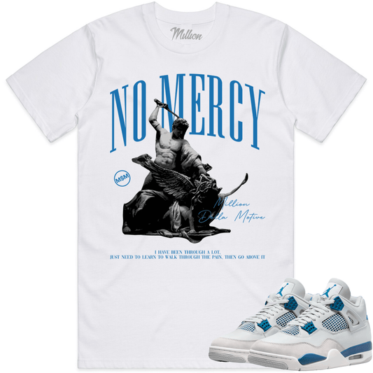 Military Blue 4s Shirt - Jordan 4 Military Blue Sneaker Tees - Mercy