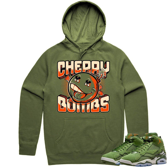 MVP Sky J Hoodie - Jordan MVP 678 Sky J Olive Hoodie - Cherry Bombs