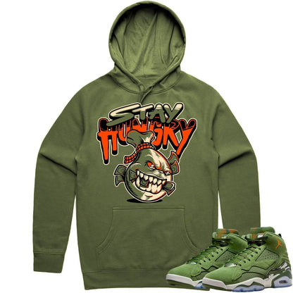 MVP Sky J Hoodie - Jordan MVP 678 Sky J Olive Hoodie - Money Drip