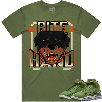 MVP Sky J Shirt - Jordan MVP 678 Olive Shirts - Celadon Dont Bite