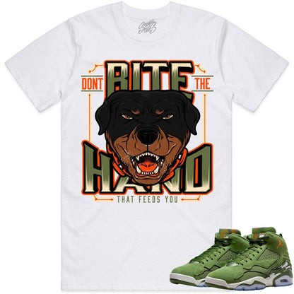 MVP Sky J Shirt - Jordan MVP 678 Olive Shirts - Celadon Dont Bite