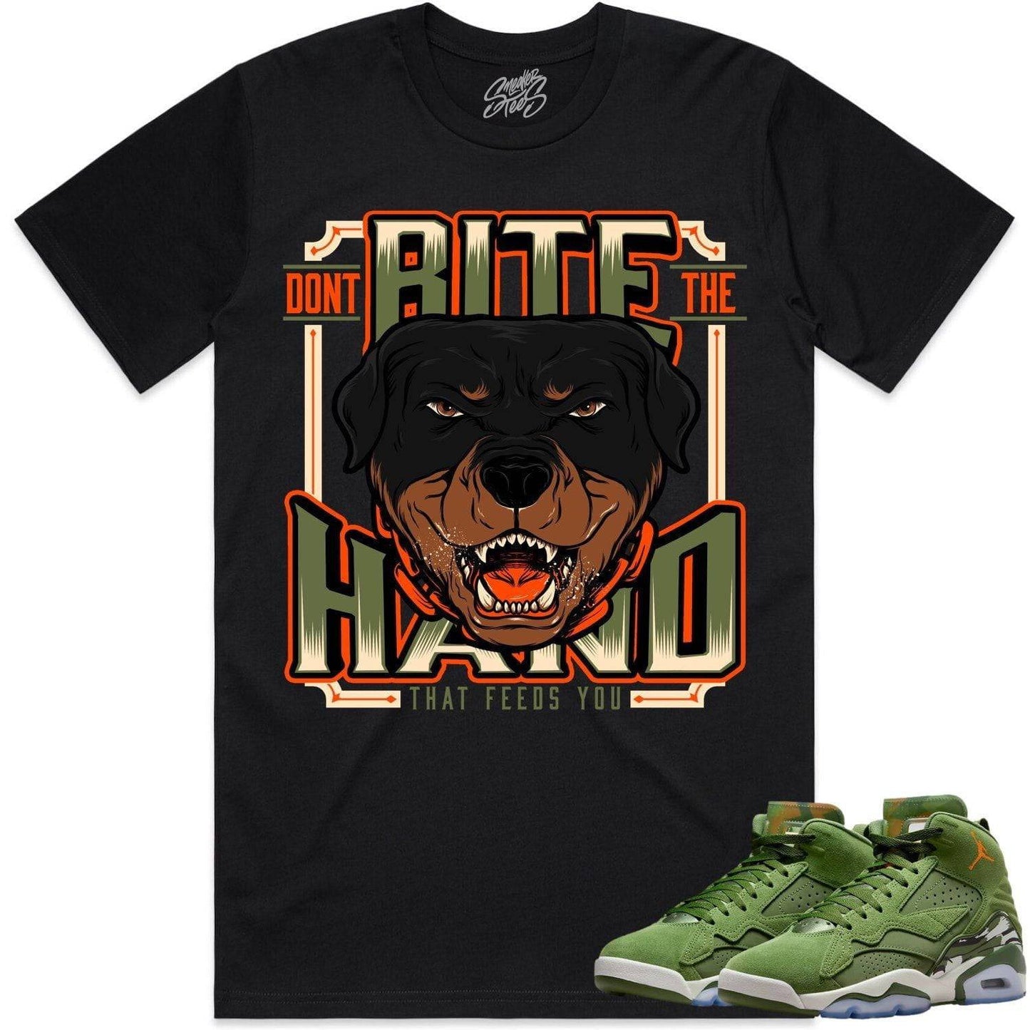 MVP Sky J Shirt - Jordan MVP 678 Olive Shirts - Celadon Dont Bite