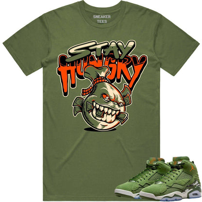 MVP Sky J Shirt - Jordan MVP 678 Olive Shirts - Celadon Money Drip