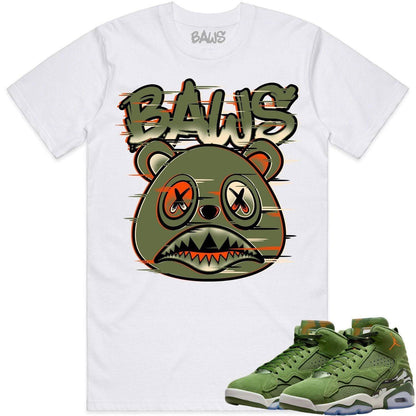 MVP Sky J Shirt - Jordan MVP 678 Sky J Olive Shirts - Glitch Baws