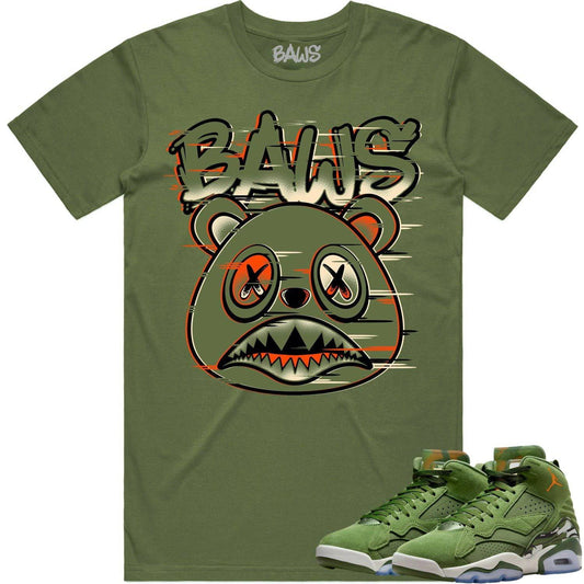 MVP Sky J Shirt - Jordan MVP 678 Sky J Olive Shirts - Glitch Baws