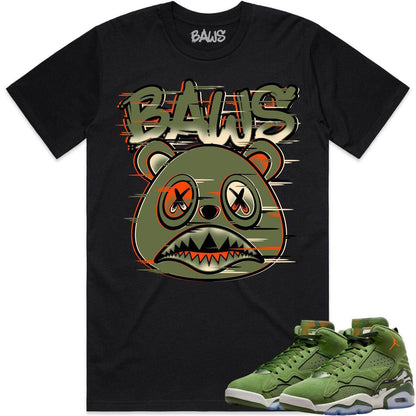 MVP Sky J Shirt - Jordan MVP 678 Sky J Olive Shirts - Glitch Baws