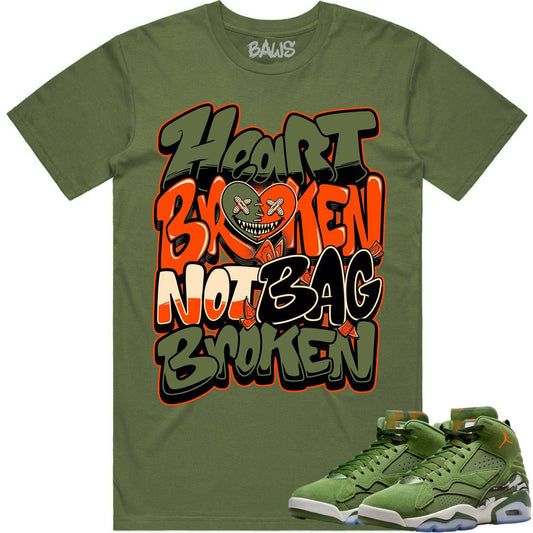 MVP Sky J Shirt - Jordan MVP 678 Sky J Olive Shirts - Heart Broken