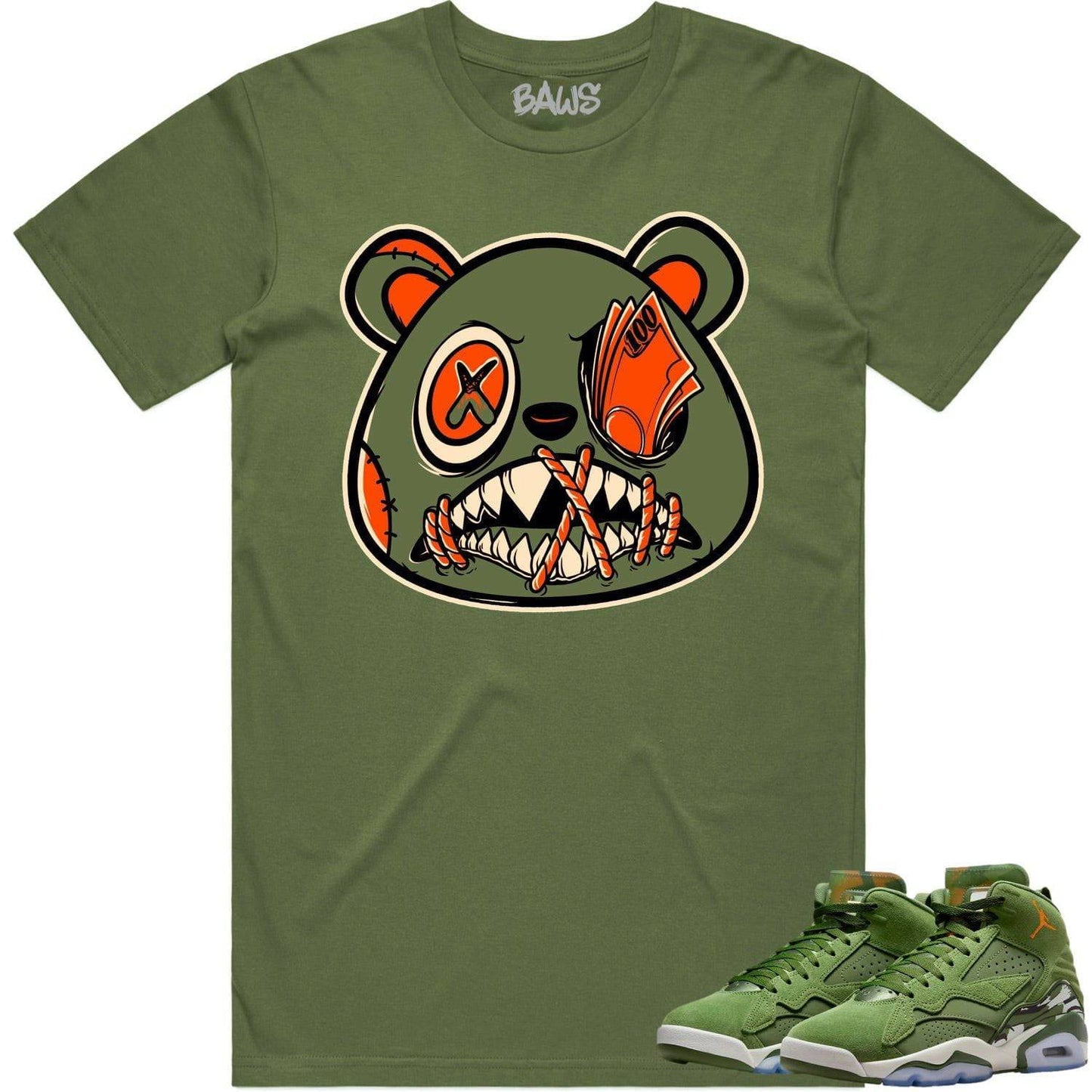 MVP Sky J Shirt - Jordan MVP 678 Sky J Olive Shirts - Money Talks Baws