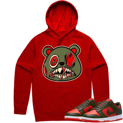 Mystic Red Dunks Hoodie - Dunks Hoodies - Money Talks Baws