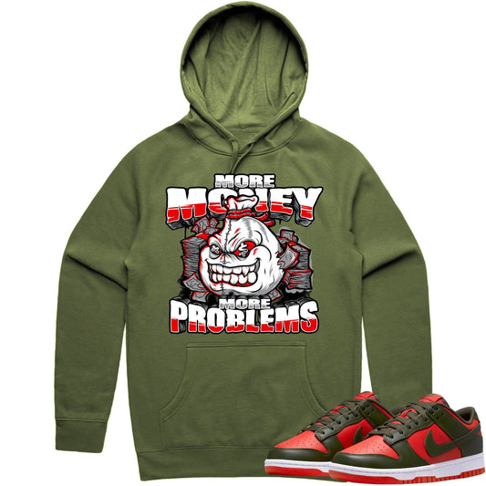 Mystic Red Dunks Hoodie - Olive Red Dunks Shirts - More Problems