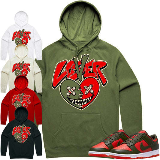 Mystic Red Dunks Hoodie - Olive Red Dunks Shirts - Olive Lover Loser