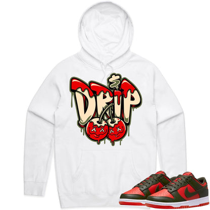 Mystic Red Dunks Hoodie - Olive Red Dunks Shirts - Olive Money Drip