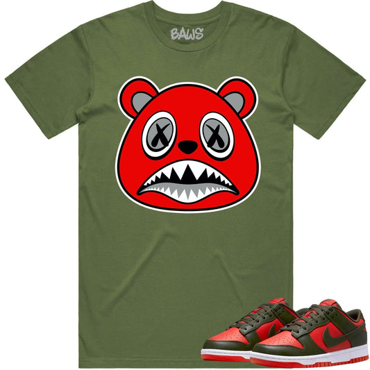 Mystic Red Dunks Shirt - Dunks SB Mystic Red Shirts - Angry Baws