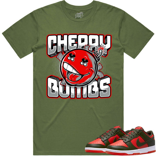 Mystic Red Dunks Shirt - Dunks SB Mystic Red Shirts - Cherry Bombs