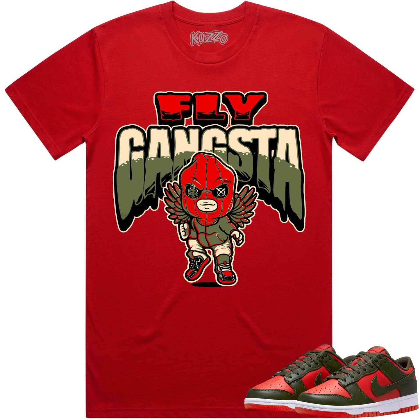 Mystic Red Dunks Shirt - Dunks SB Mystic Red Shirts - Fly Gangsta