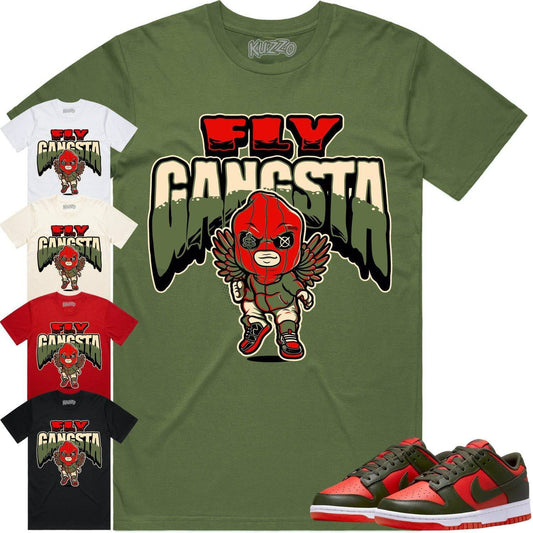 Mystic Red Dunks Shirt - Dunks SB Mystic Red Shirts - Fly Gangsta