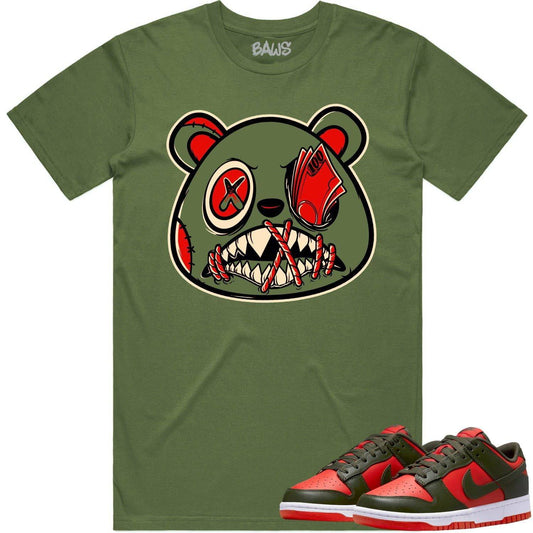 Mystic Red Dunks Shirt - Dunks SB Mystic Red Shirts - Money Talks Baws