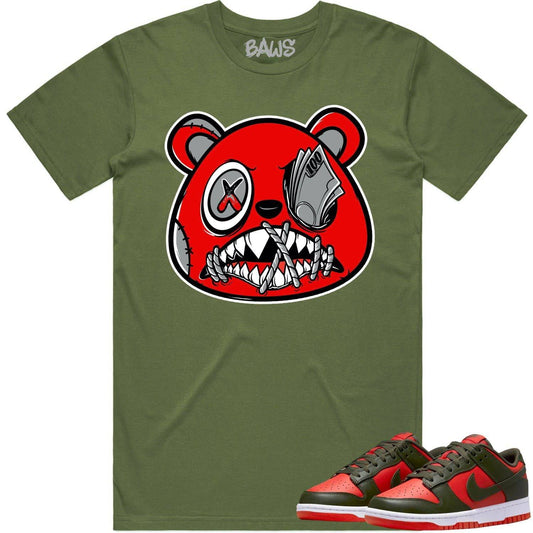 Mystic Red Dunks Shirt - Dunks SB Mystic Red Shirts - Money Talks Baws