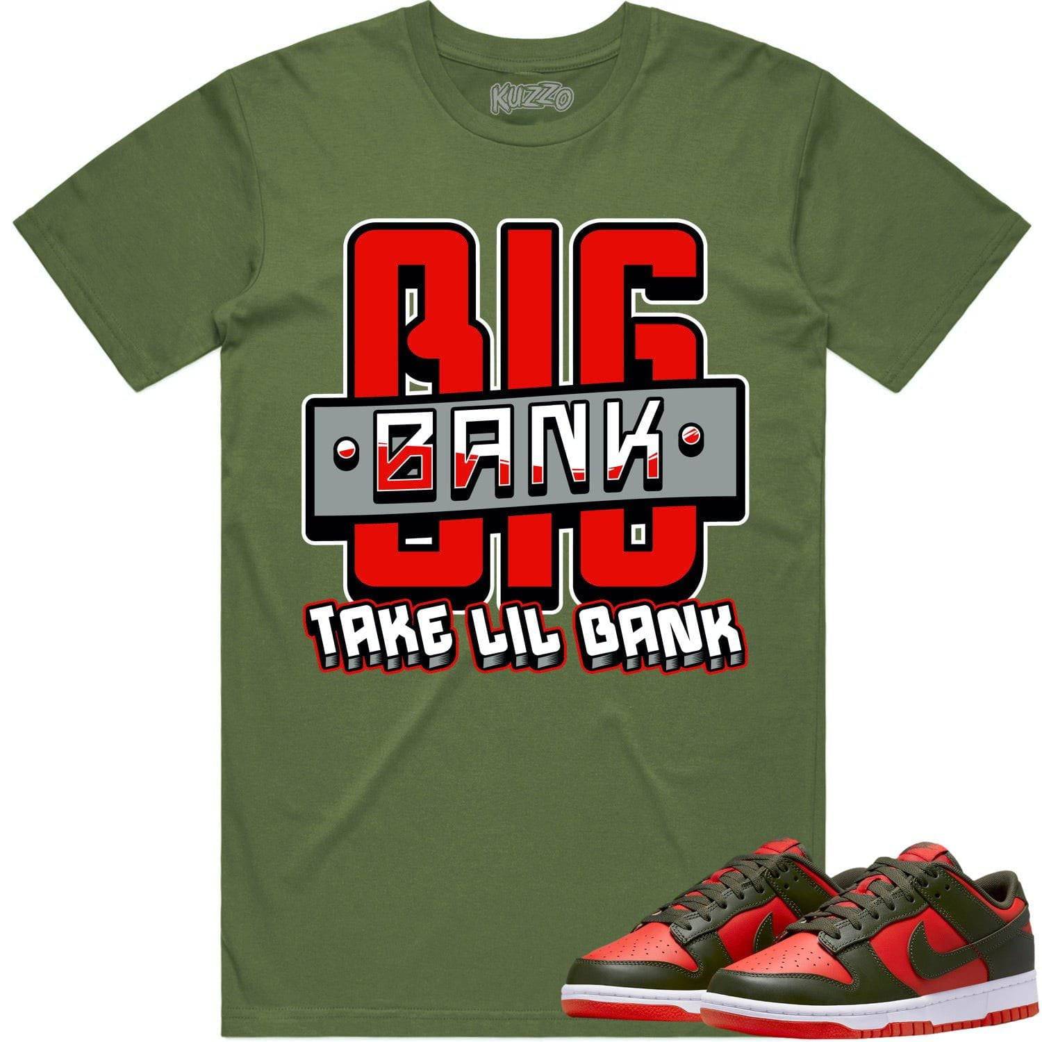 Mystic Red Dunks Shirt - Dunks SB Mystic Red Shirts - Red Big Bank