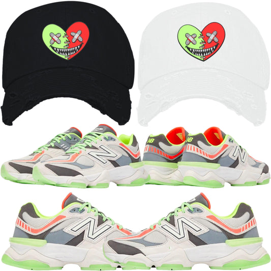 New Balance 9060 Glow Dad Hats - Glow Heart Baws