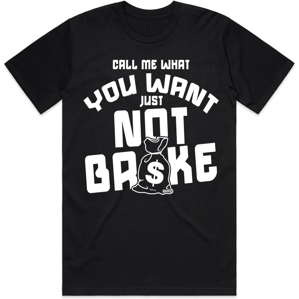 Not Broke : Sneaker Shirt to Match : Black
