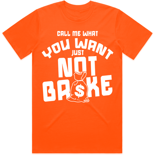 Not Broke : Sneaker Shirt to Match : Blood Orange