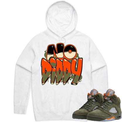 Olive 5s Hoodies - Jordan Retro 5 Olive Hoodie - NoDiddy