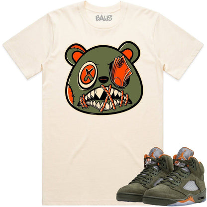 Olive 5s Shirts - Jordan Retro 5 Olive Shirts - Money Talks Baws