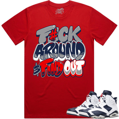 Olympic 6s Shirts - Jordan 6 Olympic Sneaker Tees - F#CK