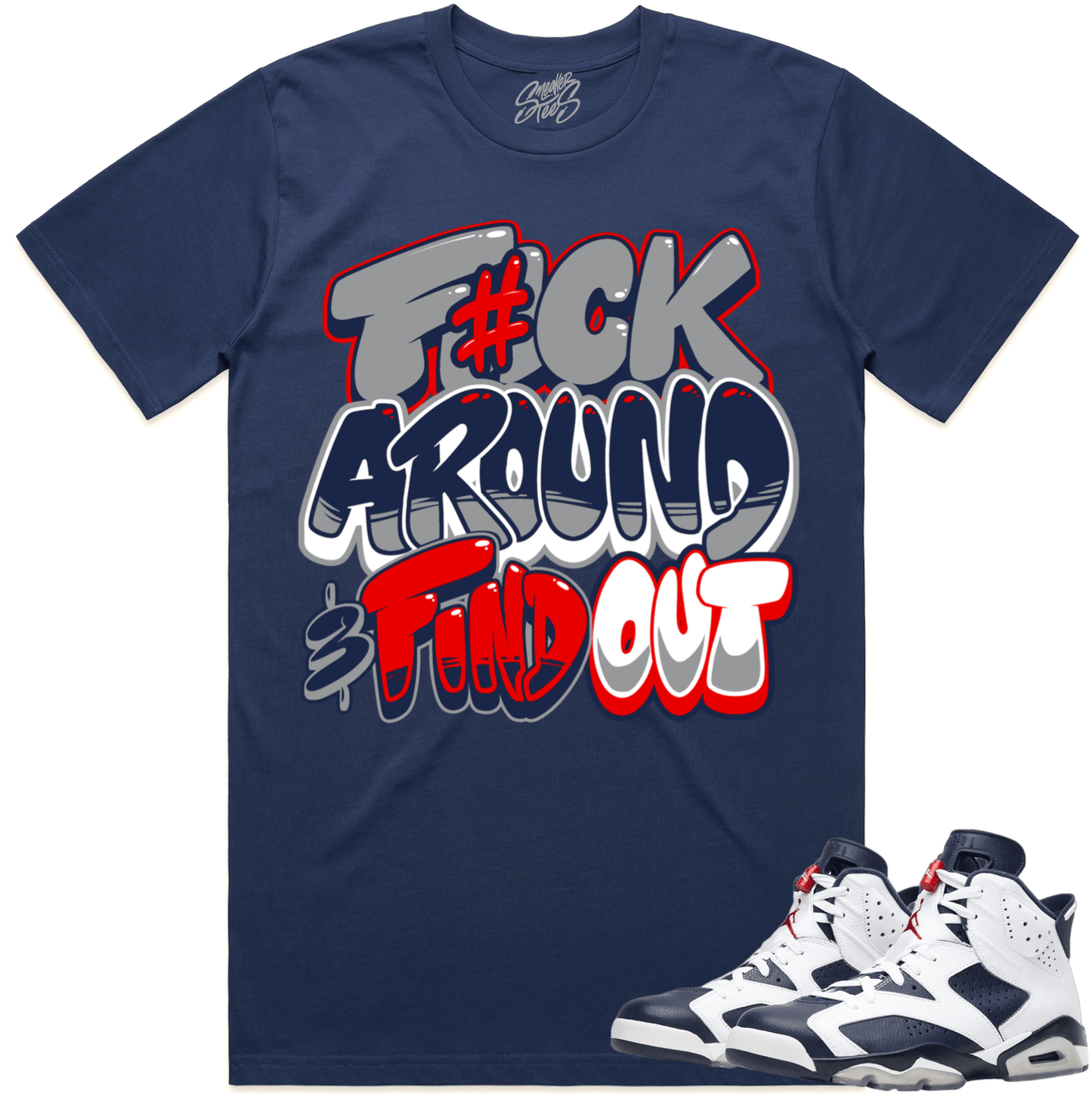 Olympic 6s Shirts - Jordan 6 Olympic Sneaker Tees - F#CK