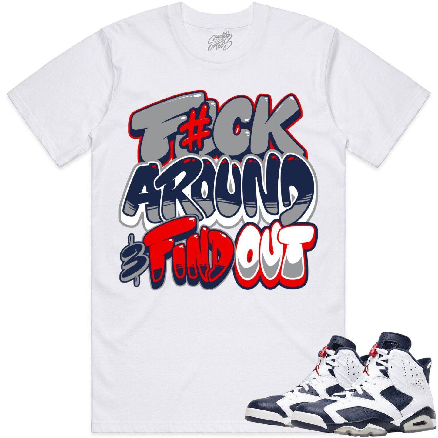 Olympic 6s Shirts - Jordan 6 Olympic Sneaker Tees - F#CK