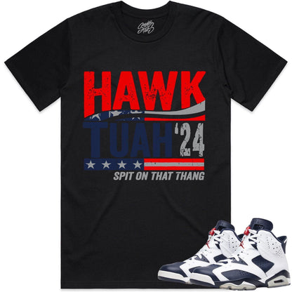 Olympic 6s Shirts - Jordan 6 Olympic Sneaker Tees - Hawk