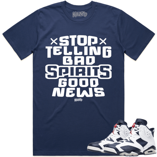 Olympic 6s Shirts - Jordan Retro 6 Olympic 6s Sneaker Tees - Spirits