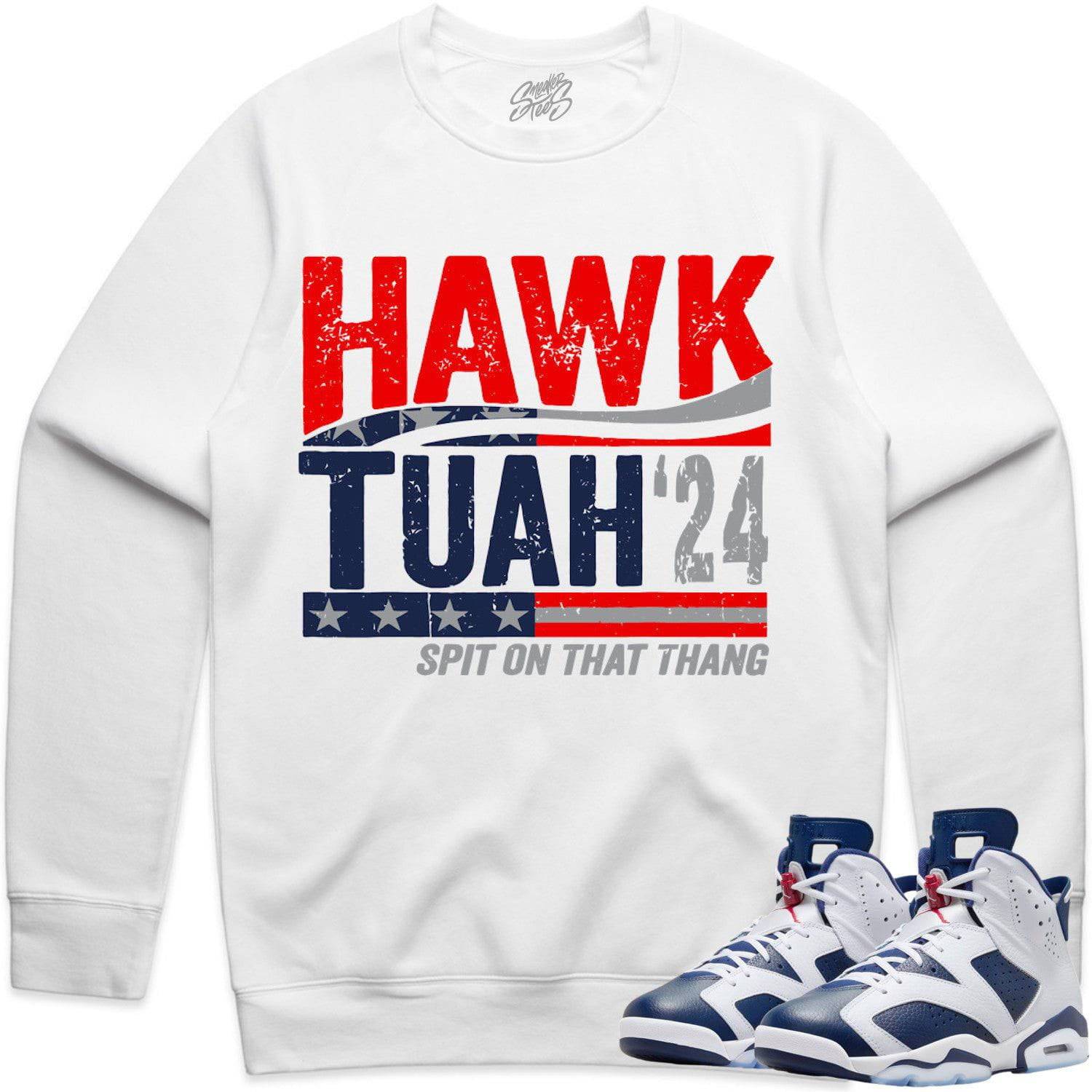 Olympic 6s Sweater - Jordan Retro 6 Olympic 6s Crewnecks - Hawk