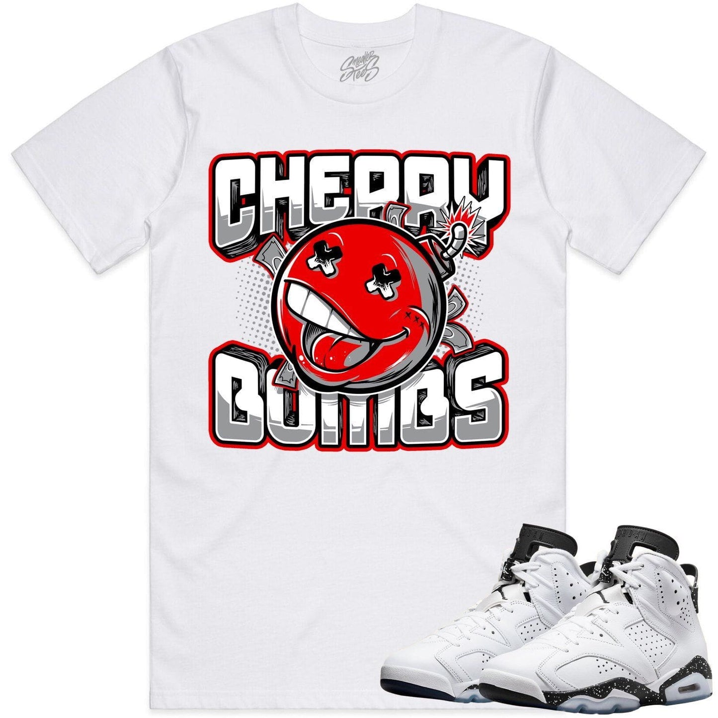 Oreo 6s Shirts - Jordan 6 Reverse Oreo 6s Sneaker Tees - Cherry Bombs