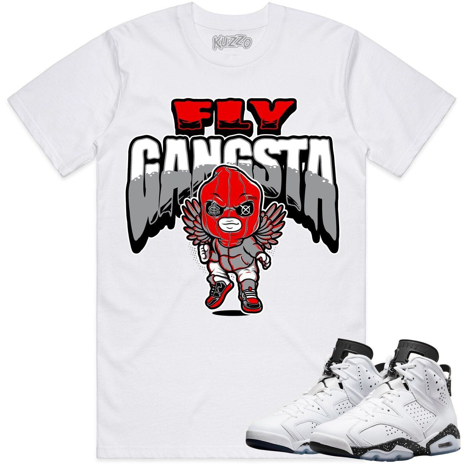 Oreo 6s Shirts - Jordan 6 Reverse Oreo 6s Sneaker Tees - Fly Gangsta