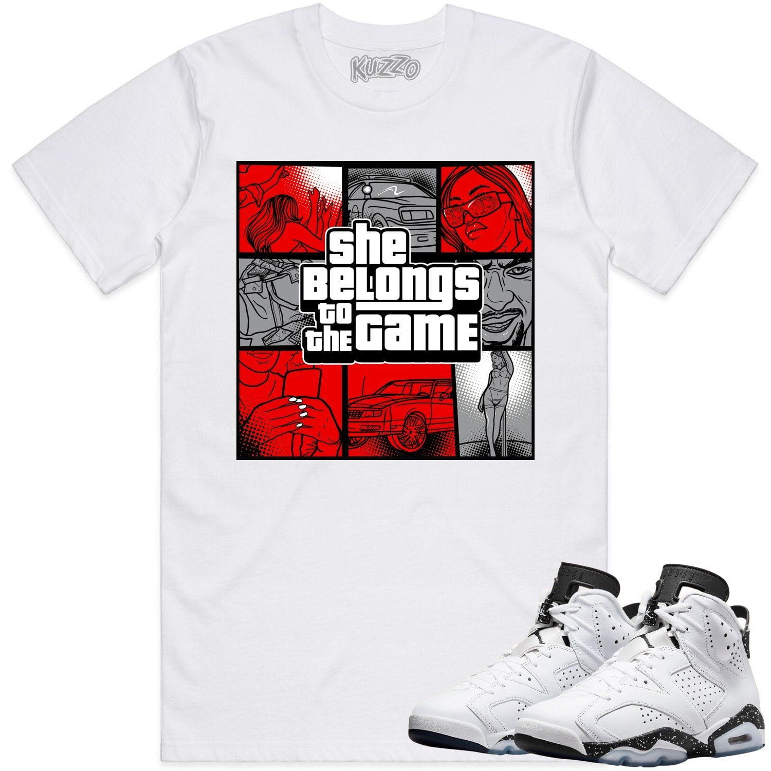 Oreo 6s Shirts - Jordan 6 Reverse Oreo 6s Sneaker Tees - Game