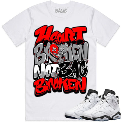 Oreo 6s Shirts - Jordan 6 Reverse Oreo 6s Sneaker Tees - Heart Broken