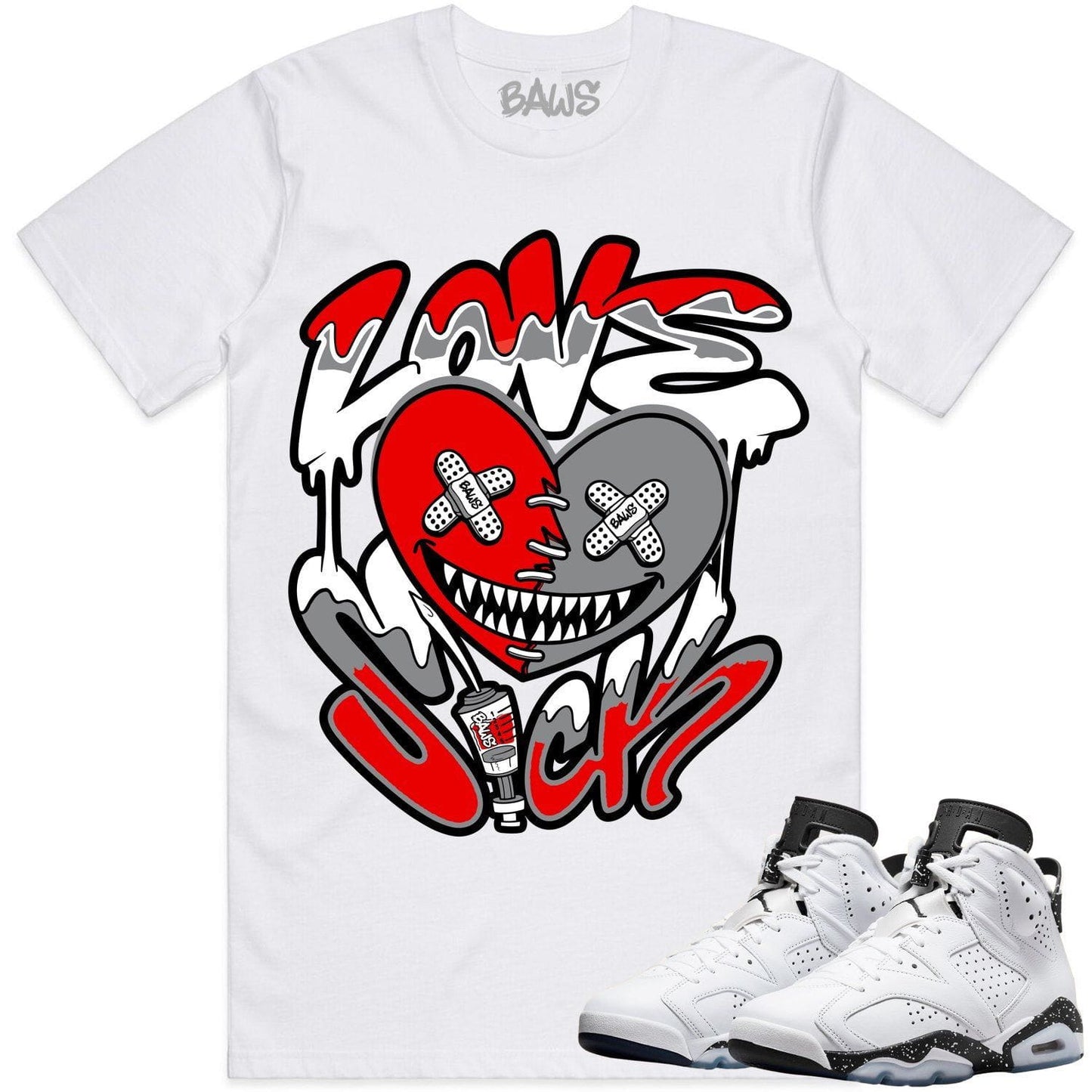 Oreo 6s Shirts - Jordan 6 Reverse Oreo 6s Sneaker Tees - Love Sick