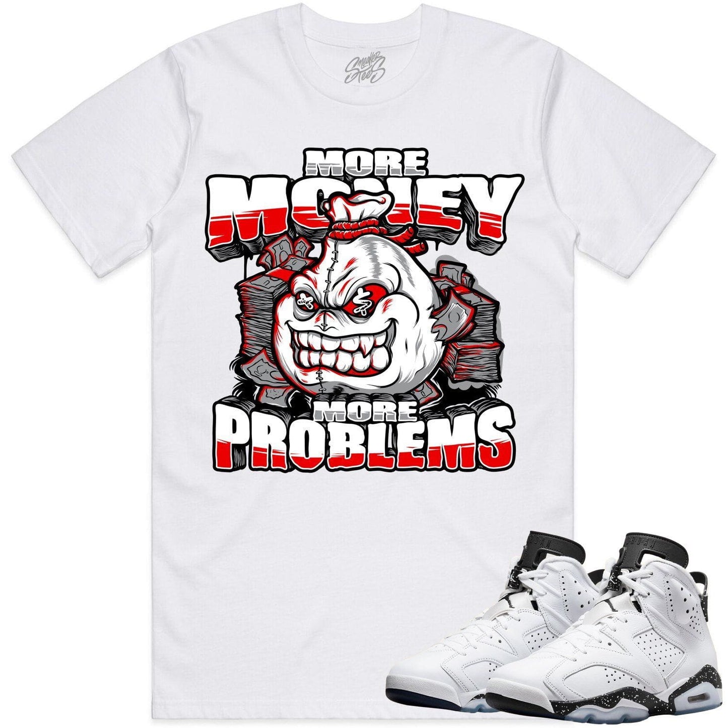 Oreo 6s Shirts - Jordan 6 Reverse Oreo 6s Sneaker Tees - More Problems