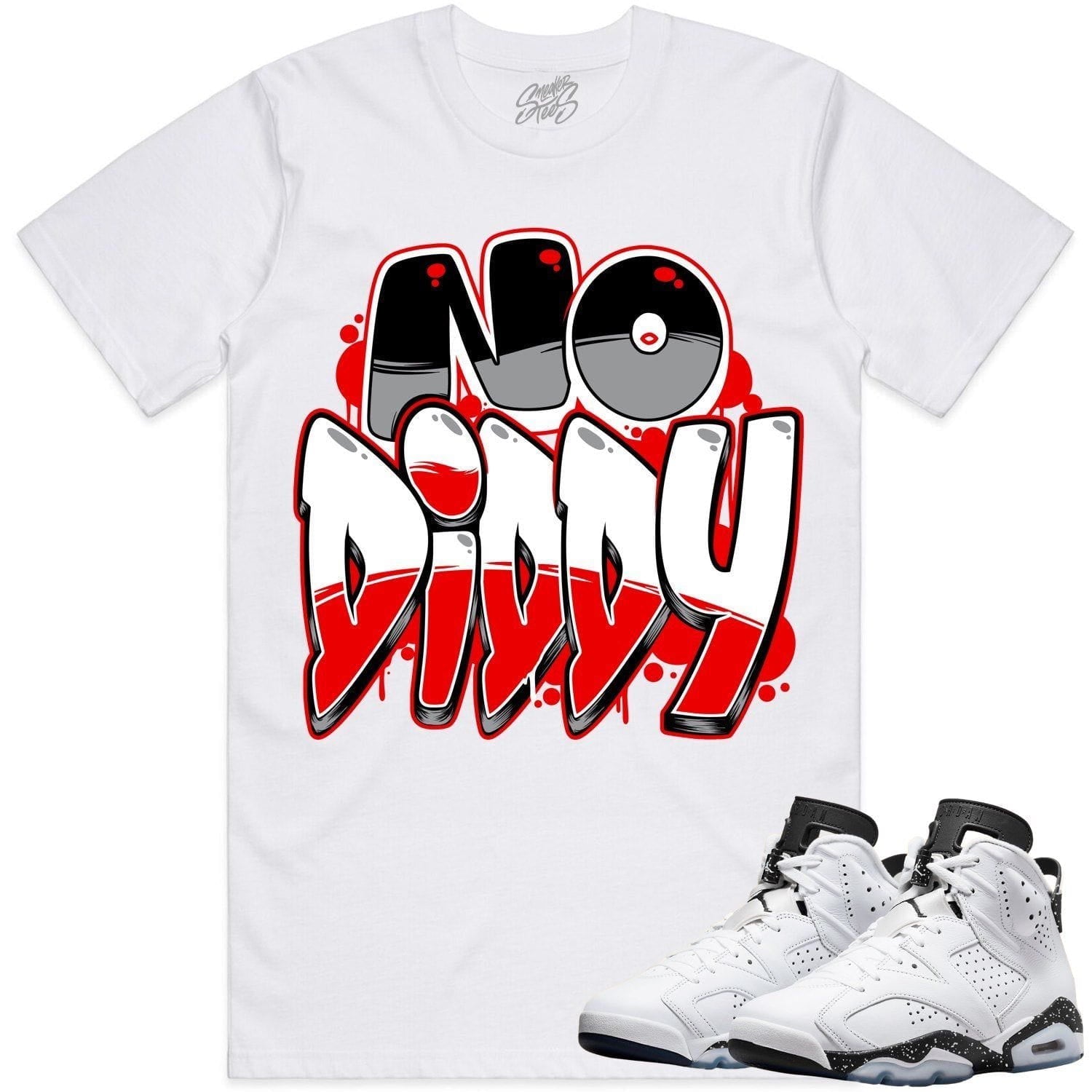 Oreo 6s Shirts - Jordan 6 Reverse Oreo 6s Sneaker Tees - No Diddy