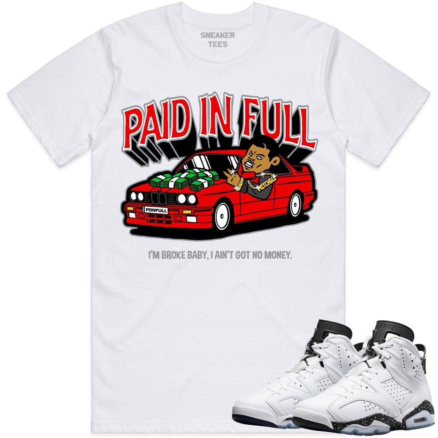 Oreo 6s Shirts - Jordan 6 Reverse Oreo 6s Sneaker Tees - Paid