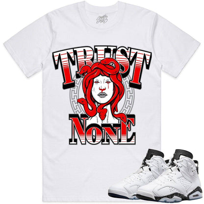 Oreo 6s Shirts - Jordan 6 Reverse Oreo 6s Sneaker Tees - rust No One