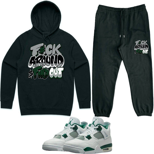 Oxidized 4s Sneaker Outfits - Hoodie and Jogger Set - F#ck