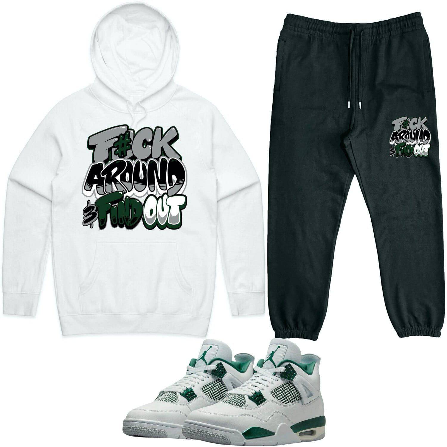 Oxidized 4s Sneaker Outfits - Hoodie and Jogger Set - Oxidized F#ck