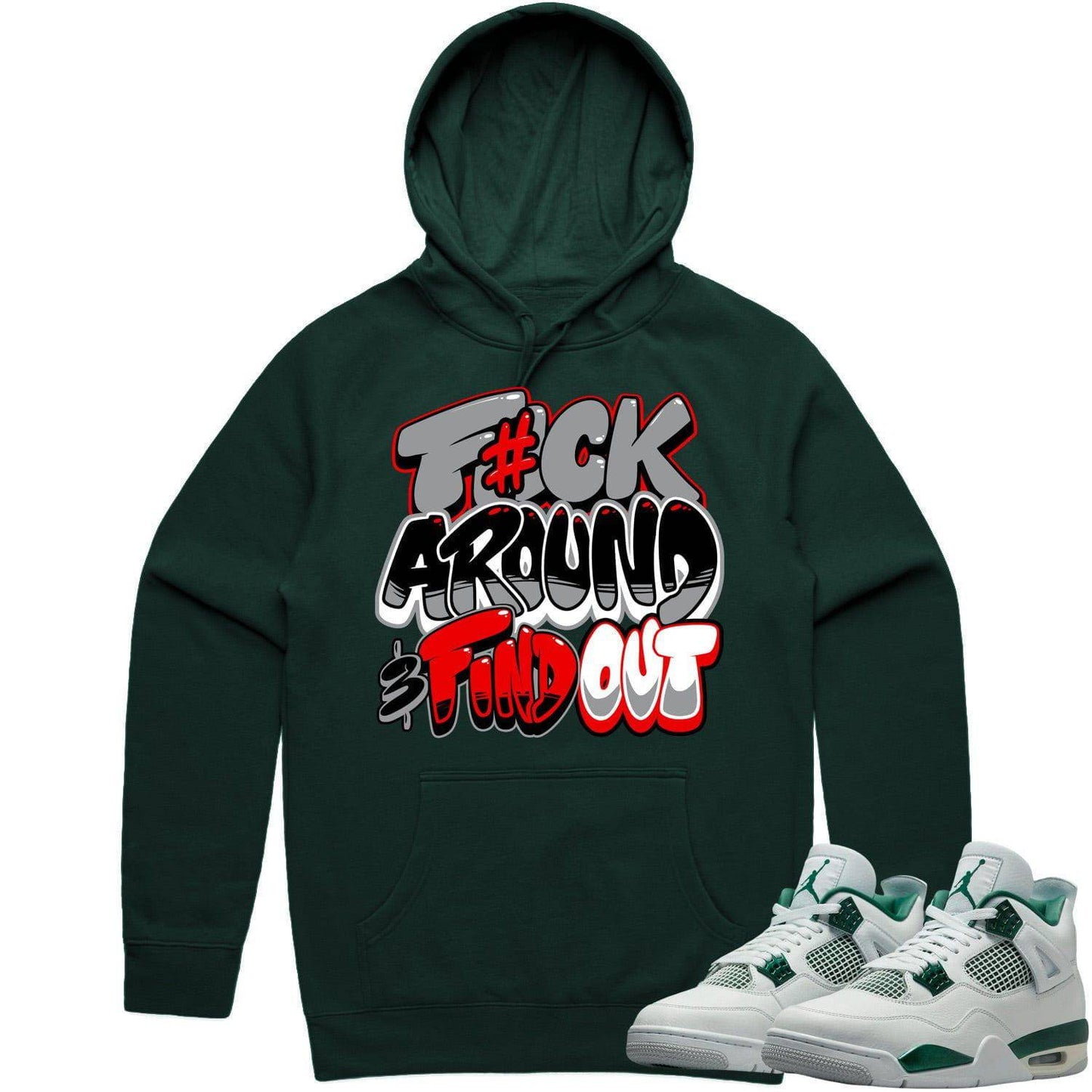 Oxidized Green 4s Hoodie - Jordan 4 Oxidized Green 4s Hoodie - F#ck