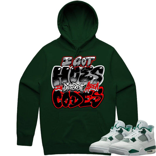 Oxidized Green 4s Hoodie - Jordan 4 Oxidized Green Hoodie - Area Codes