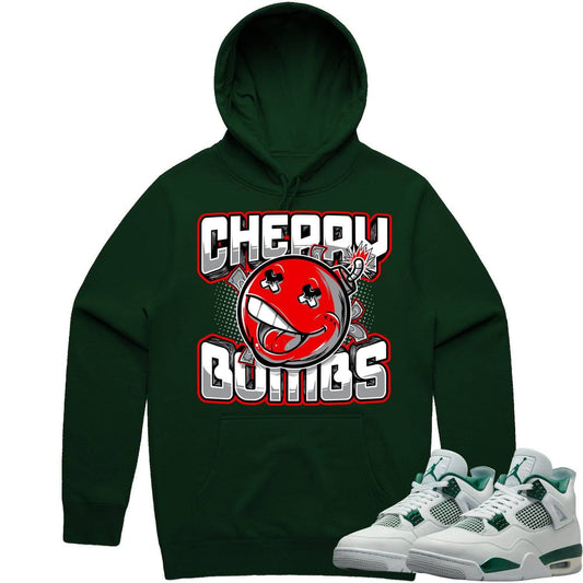 Oxidized Green 4s Hoodie - Jordan 4 Oxidized Green Hoodie - Cherry