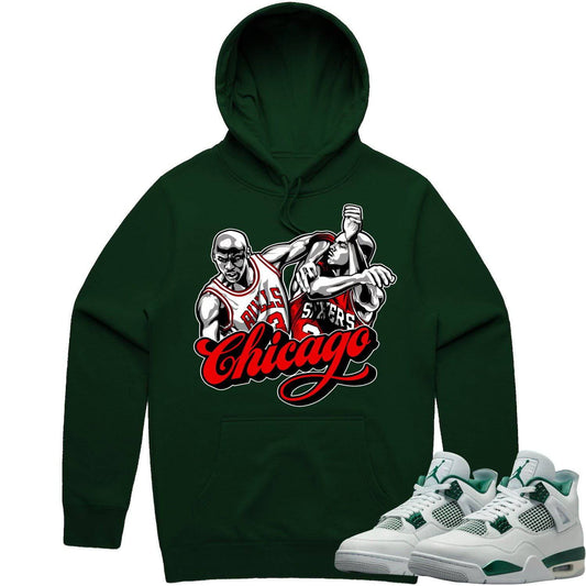 Oxidized Green 4s Hoodie - Jordan 4 Oxidized Green Hoodie - Chicago