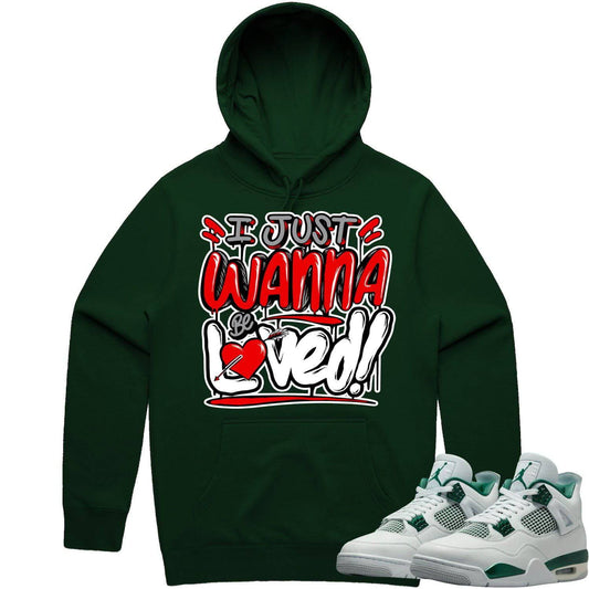 Oxidized Green 4s Hoodie - Jordan 4 Oxidized Green Hoodie - Loved